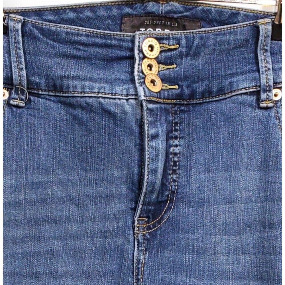 Torrid Super Soft Jegging Size 22 S (38X26) Womens Blue Stretch Skinny Jeans
